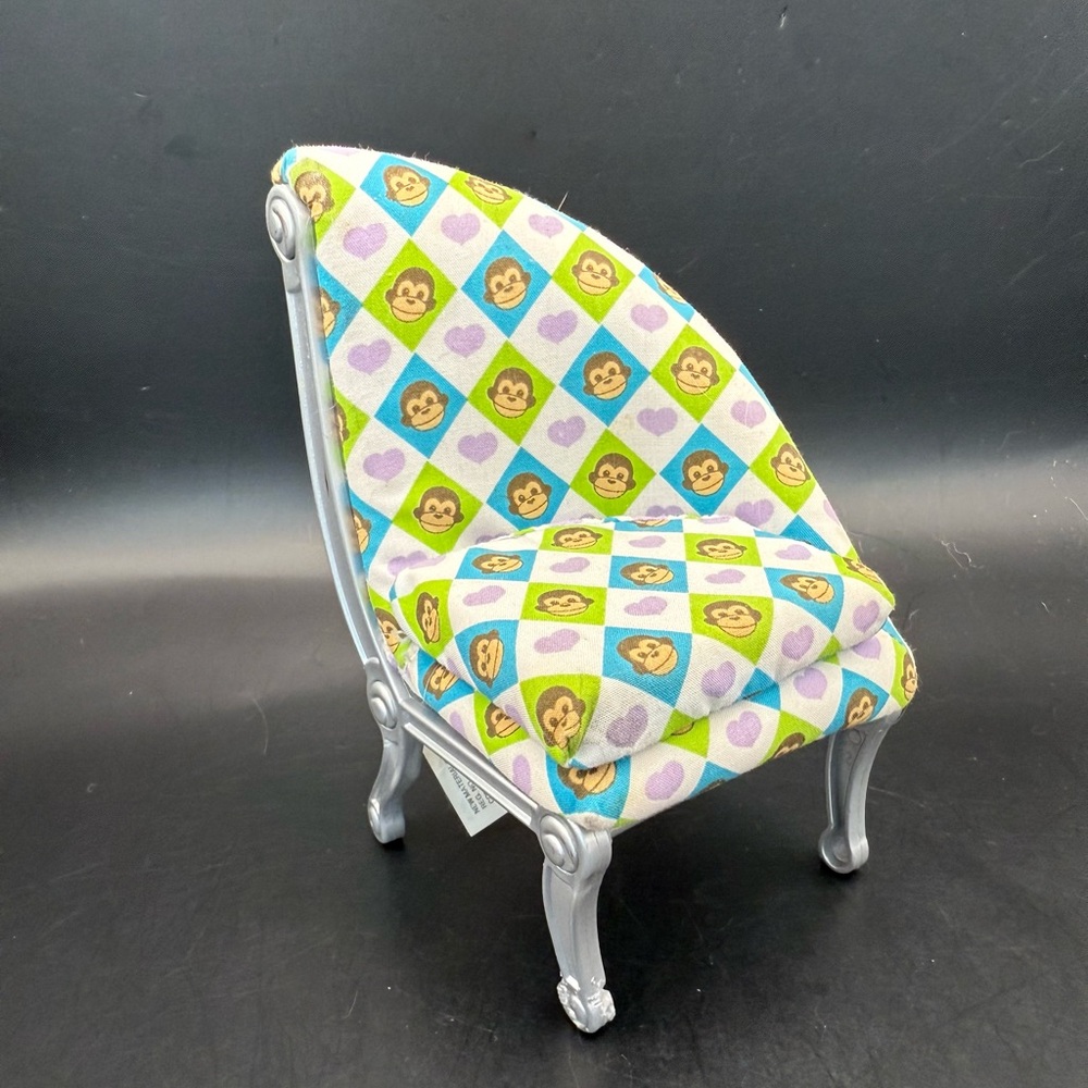 Mattel 2005 Barbie Furniture Fashion Fever Go Bananas Fashion Doll Monkey Chair
